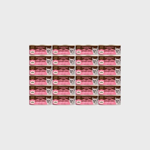 ANF 캣푸드 고양이캔 참치+새우+가리비 (그레이비) 80g × 24개 