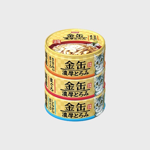 아이시아 금관 농후 고양이캔 GNT 3종 맛보기 70g × 3개 